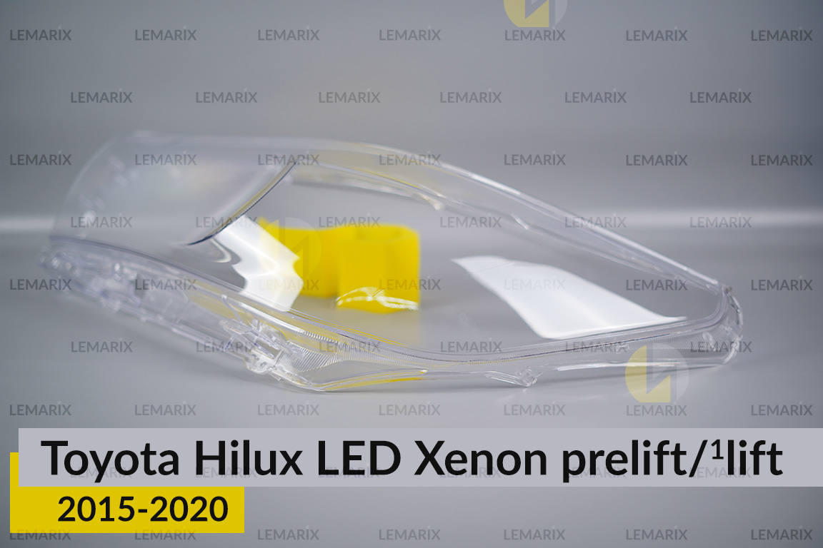 Скло фари Toyota Hilux LED Xenon (2015-2020) дорест/1 рест ліве