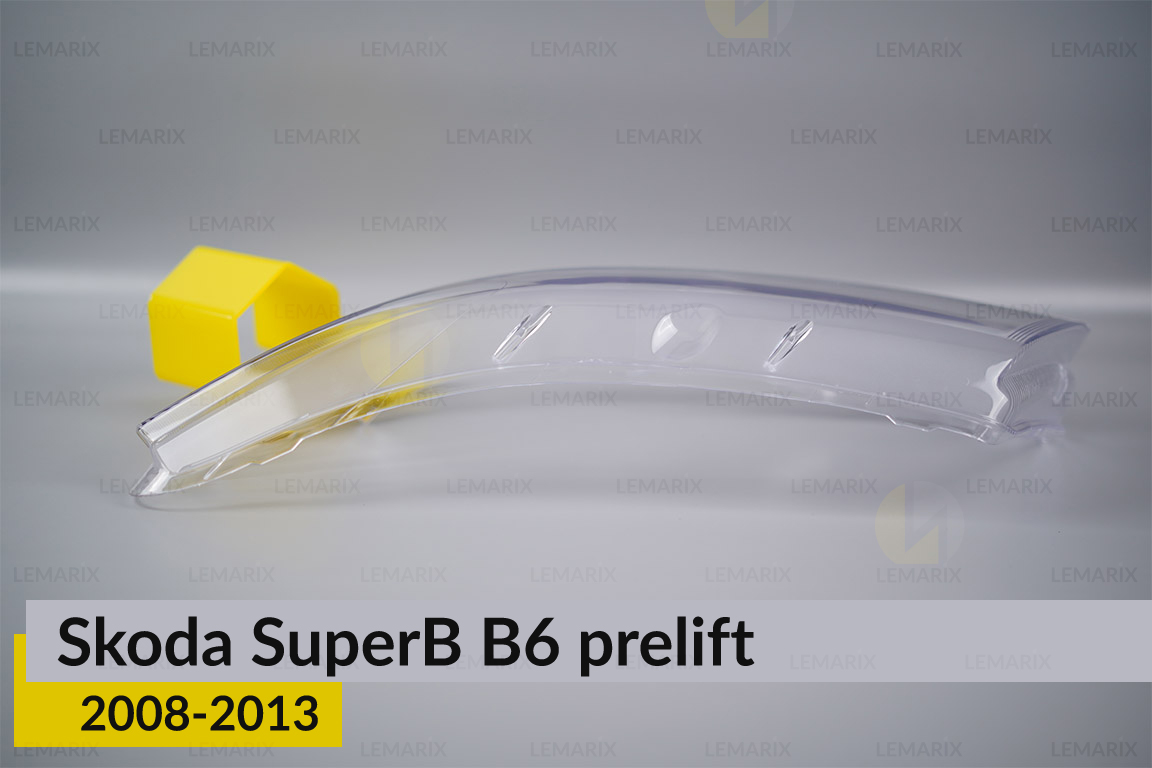 Скло фари Skoda SuperB B6 (2008-2013) дорест ліве