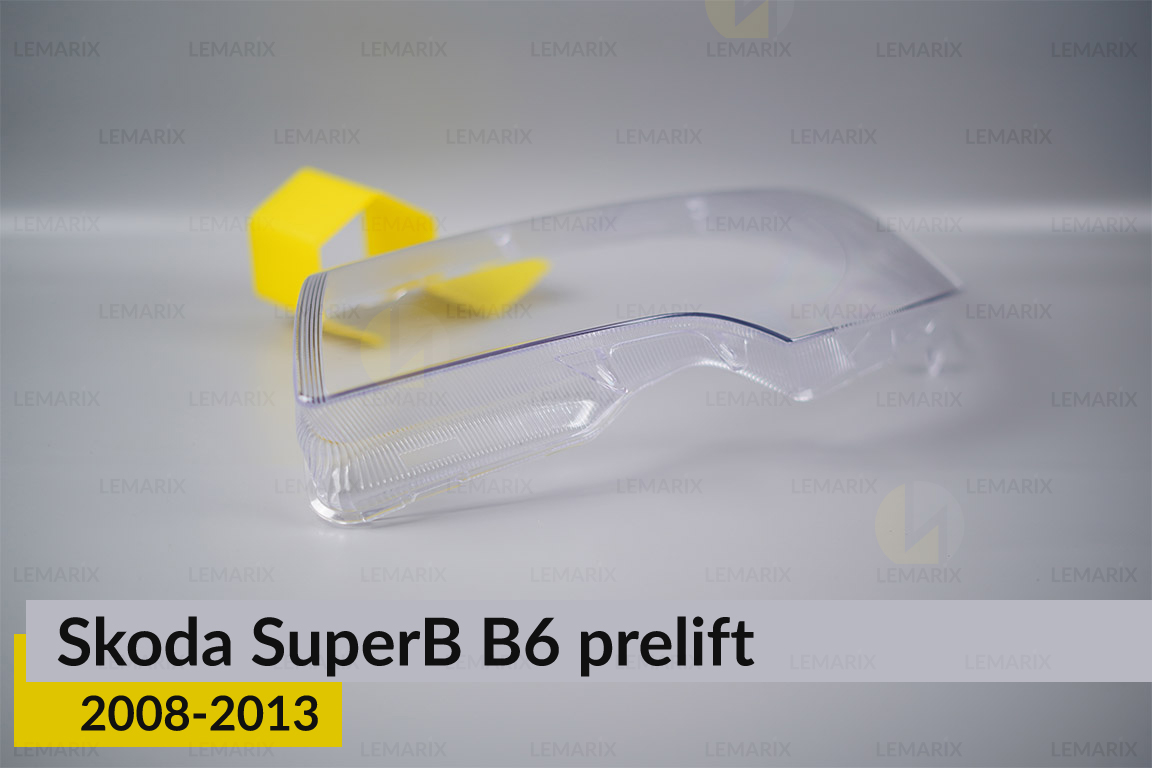 Скло фари Skoda SuperB B6 (2008-2013) дорест ліве