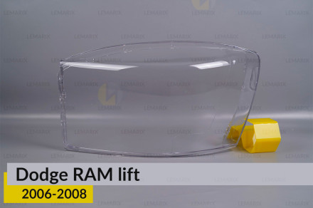 Скло фари Dodge RAM (2006-2008) рест ліве