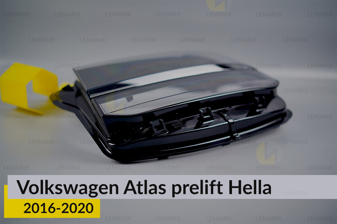 Стекло фары VW Volkswagen Atlas Hella (2016-2020) дорест левое