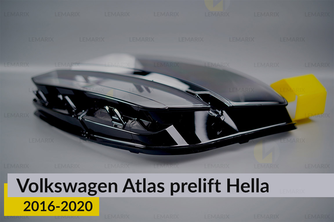 Стекло фары VW Volkswagen Atlas Hella (2016-2020) дорест левое