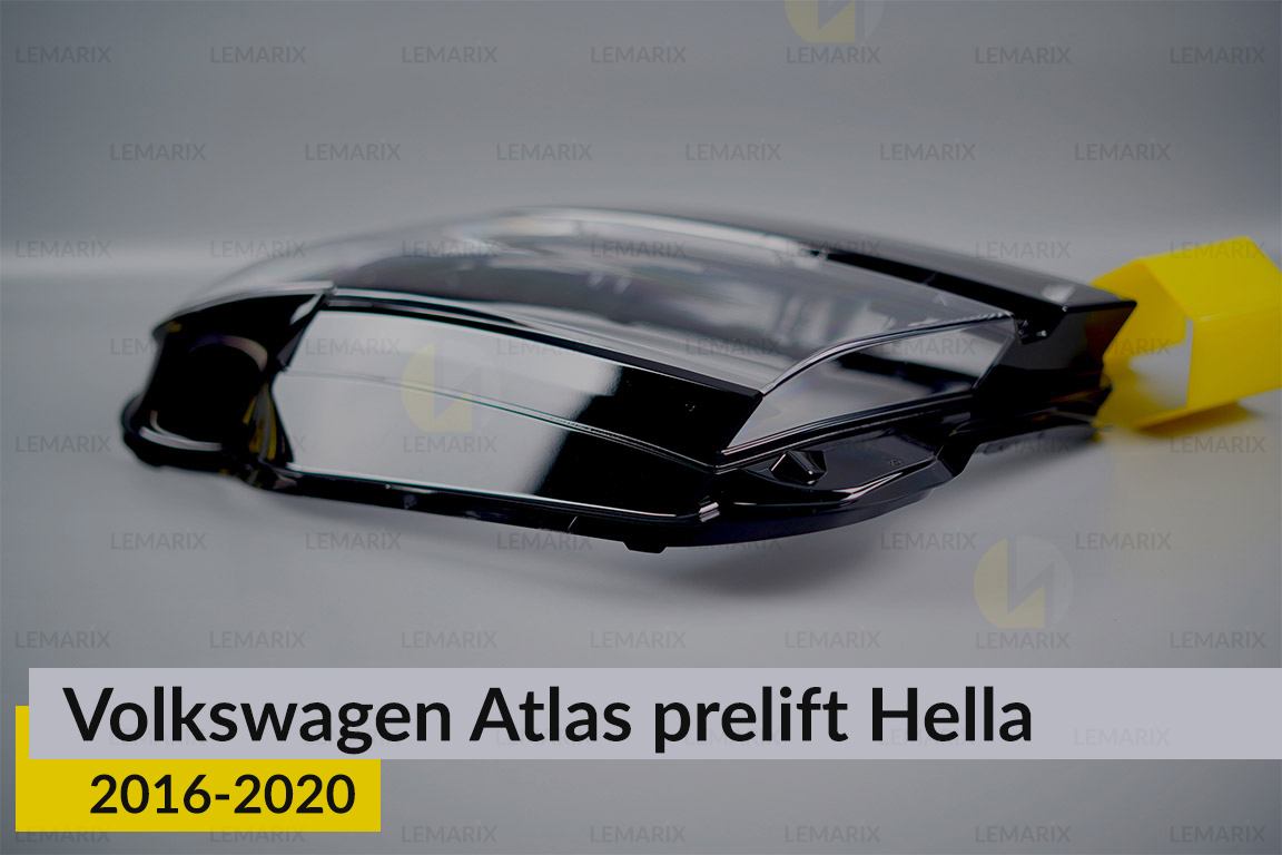 Стекло фары VW Volkswagen Atlas Hella (2016-2020) дорест левое