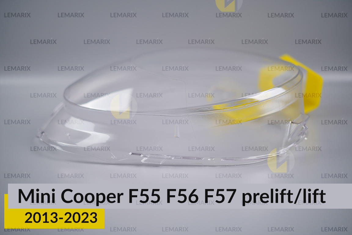 Стекло фары Mini Cooper Hatch Cabrio F55 F56 F57 (2013-2023) дорест/рест правое