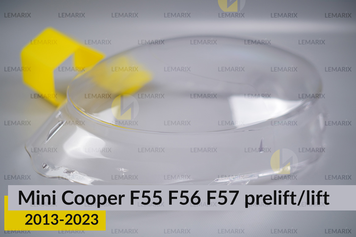 Стекло фары Mini Cooper Hatch Cabrio F55 F56 F57 (2013-2023) дорест/рест правое