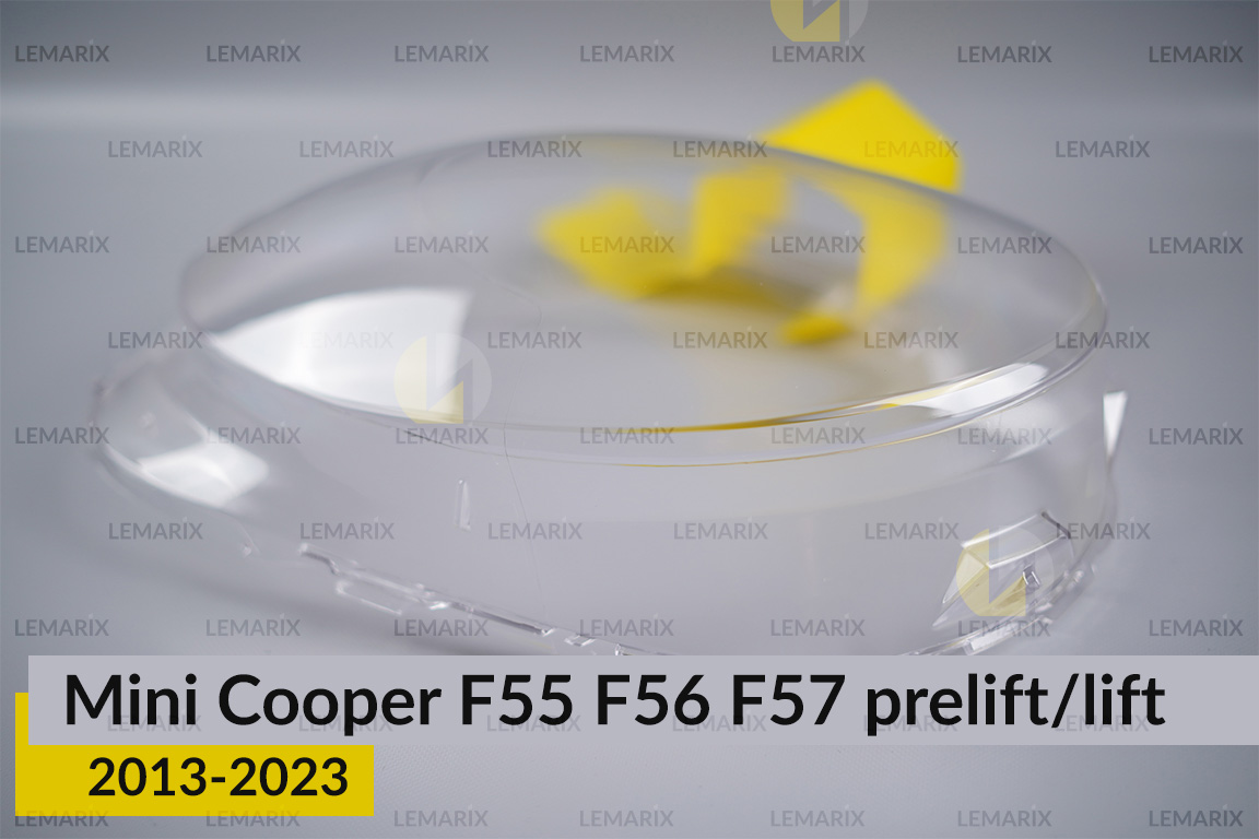 Стекло фары Mini Cooper Hatch Cabrio F55 F56 F57 (2013-2023) дорест/рест правое