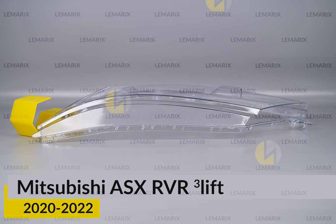 Скло фари Mitsubishi ASX RVR (2020-2022) 3 рест ліве