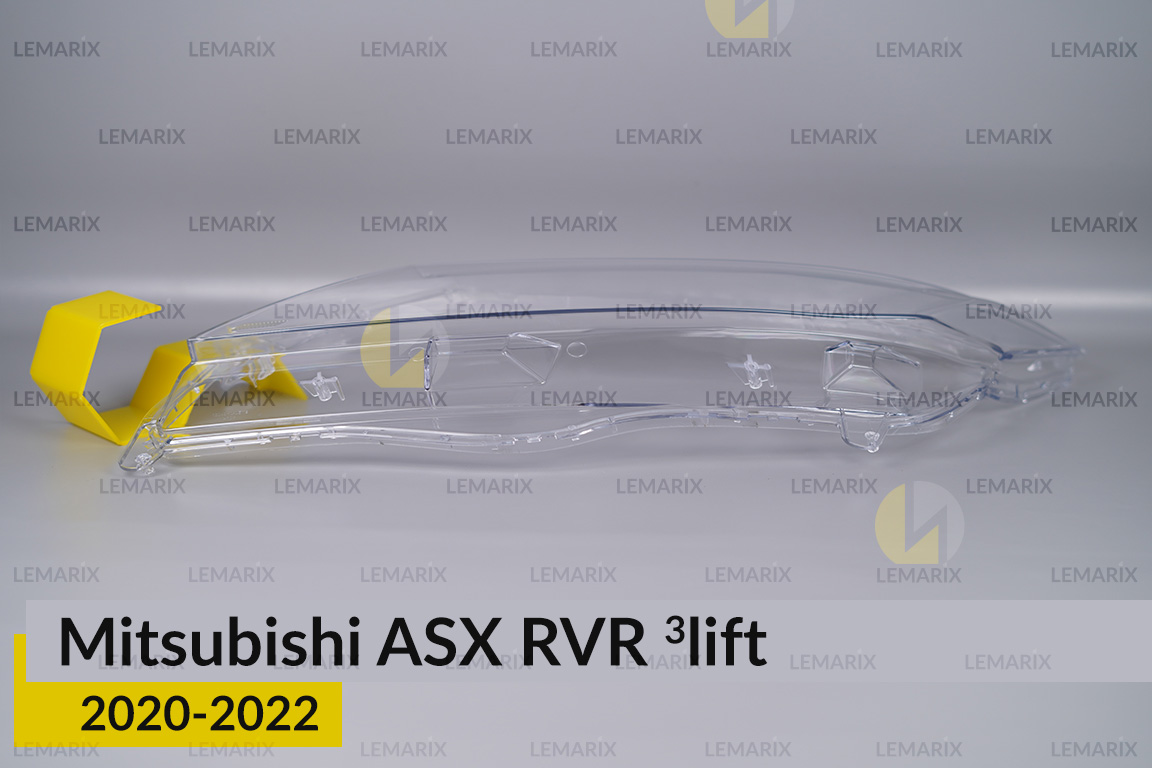 Скло фари Mitsubishi ASX RVR (2020-2022) 3 рест ліве