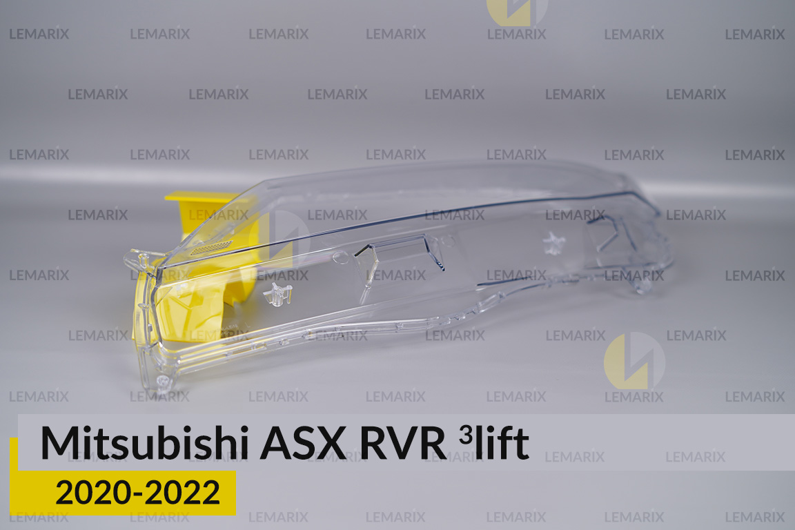 Скло фари Mitsubishi ASX RVR (2020-2022) 3 рест ліве