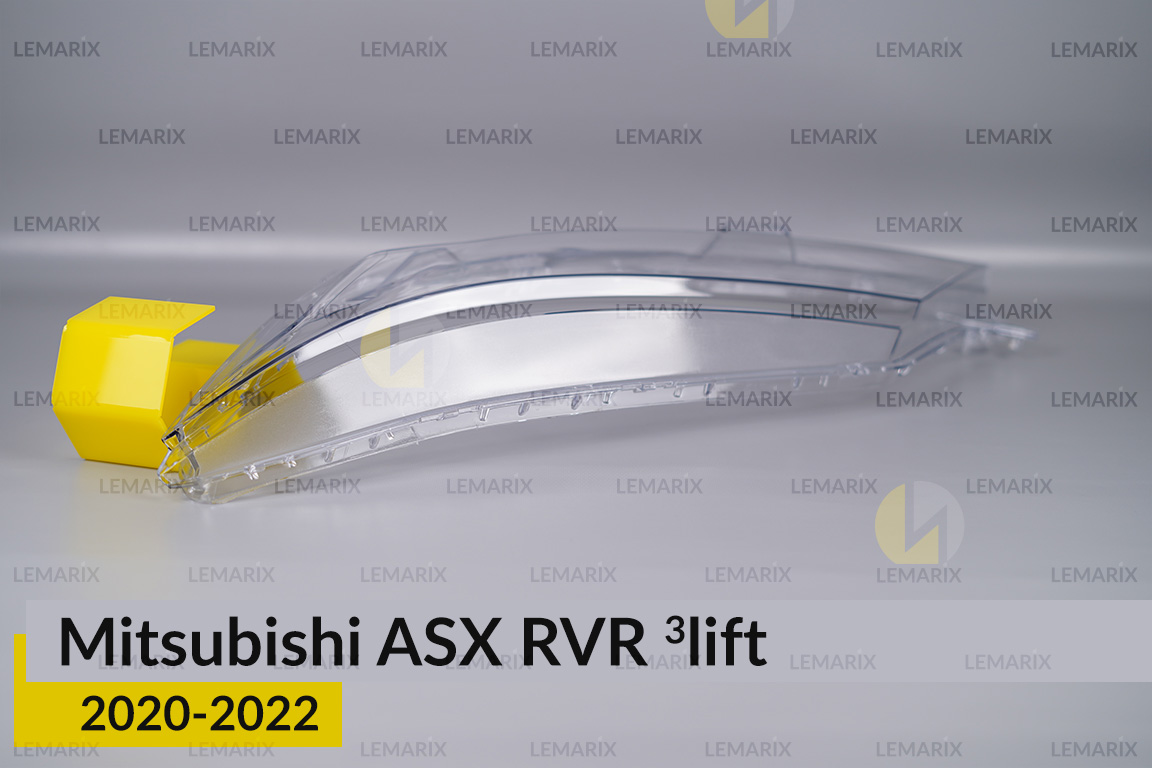 Скло фари Mitsubishi ASX RVR (2020-2022) 3 рест ліве