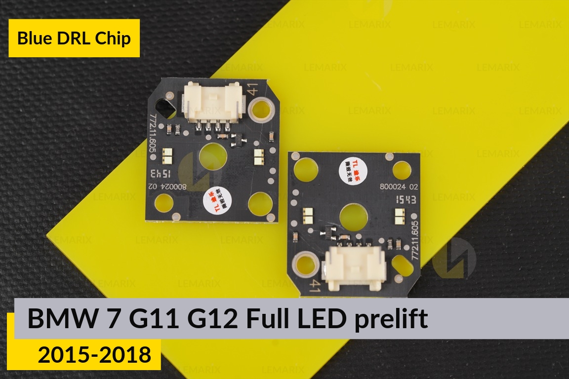 Синие LED DRL чипы дхо плата BMW 7 G11 G12 Full LED (2015-2018) дорест (2 шт.)