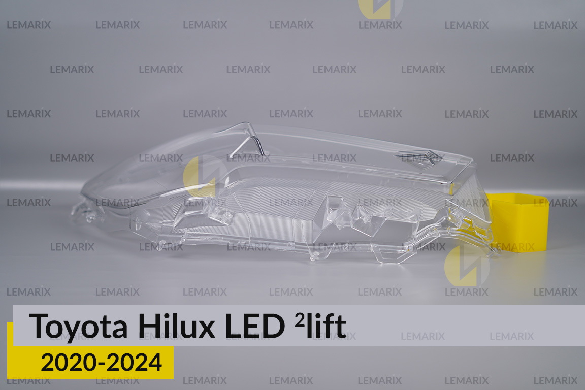 Стекло фары Toyota Hilux LED (2020-2024) 2 рест правое