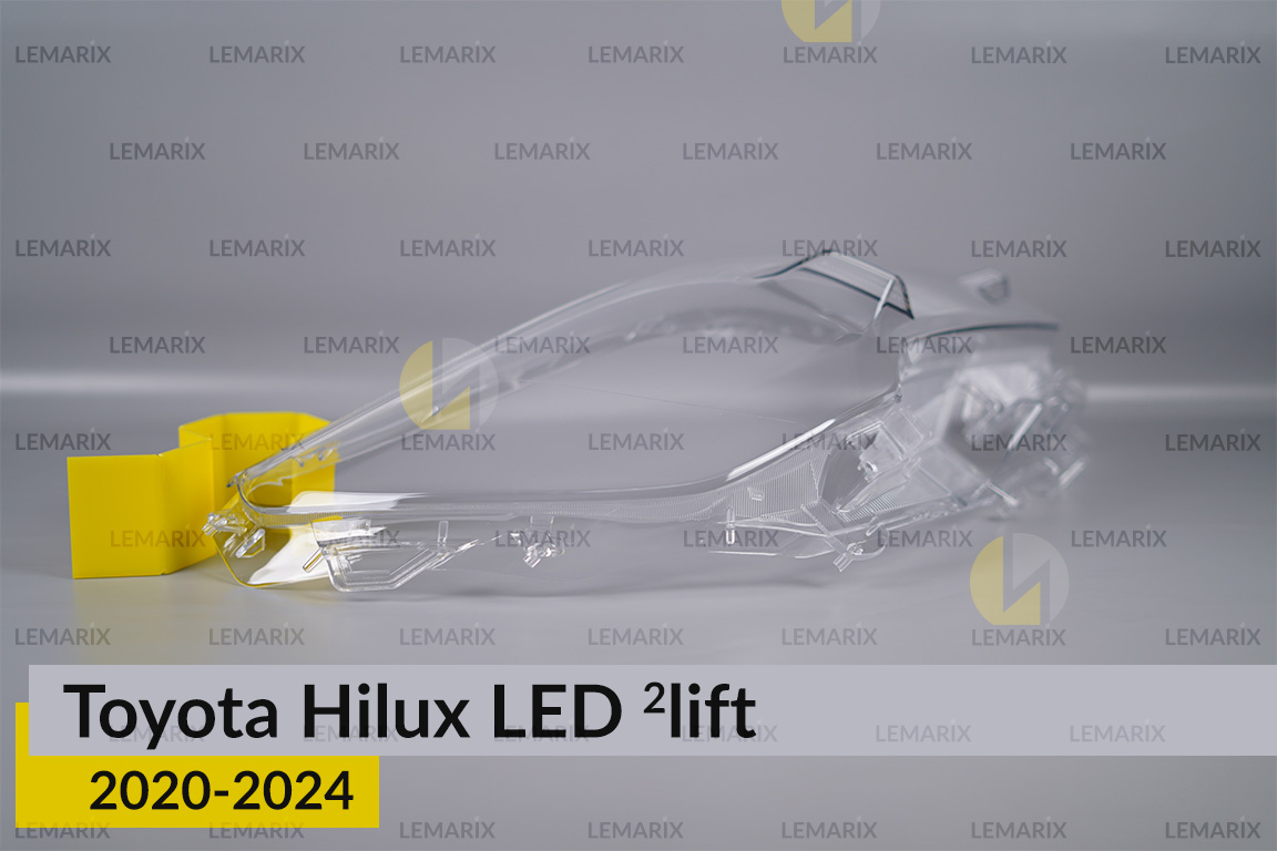 Стекло фары Toyota Hilux LED (2020-2024) 2 рест правое