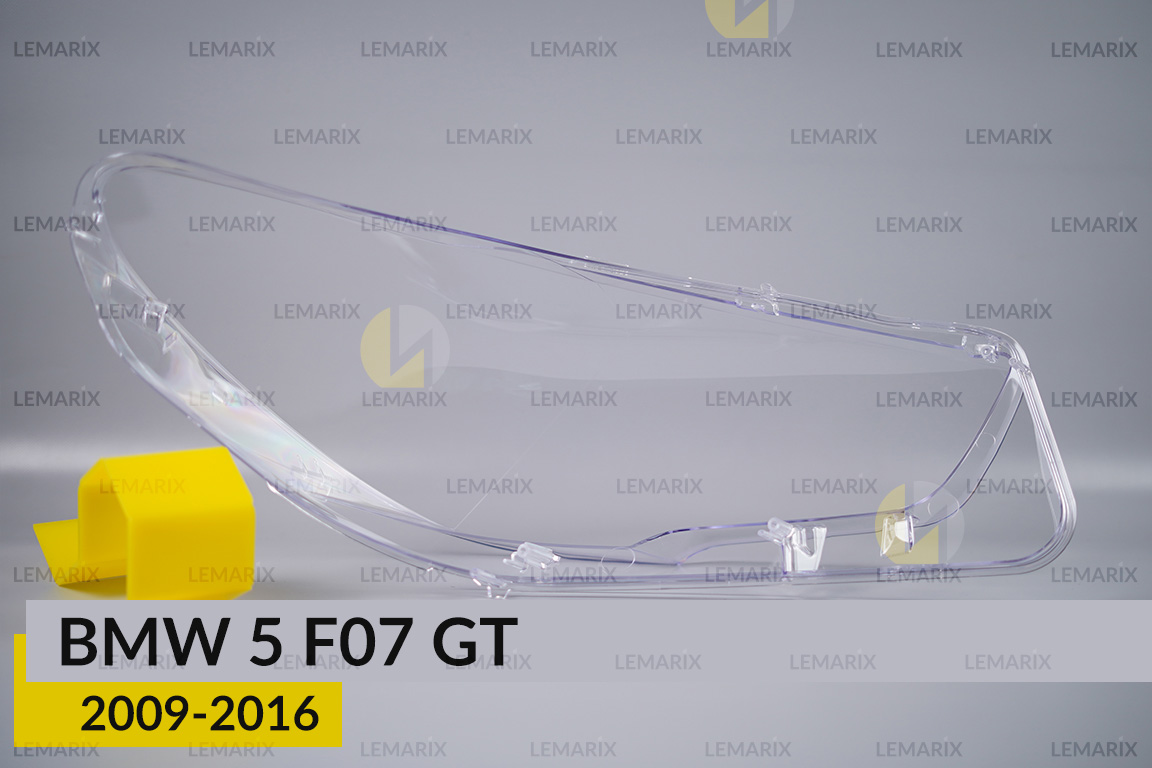 Стекло фары BMW 5 F07 GT Xenon (2009-2016) дорест/рест левое
