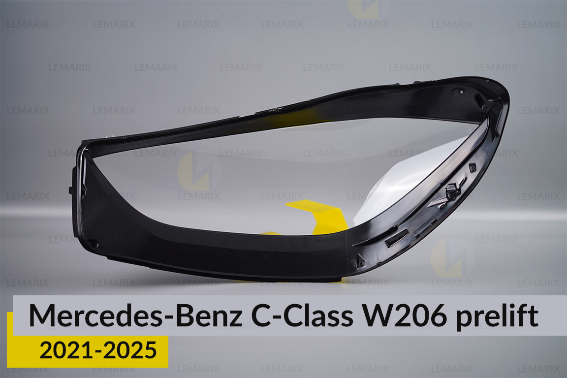 Скло фари Mercedes-Benz C-Class W206 (2021-2026) дорест праве
