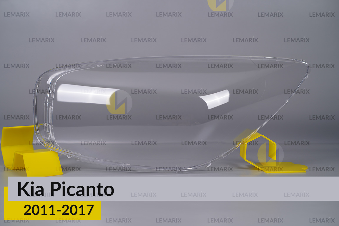 Скло фари KIA Picanto (2011-2017) ліве