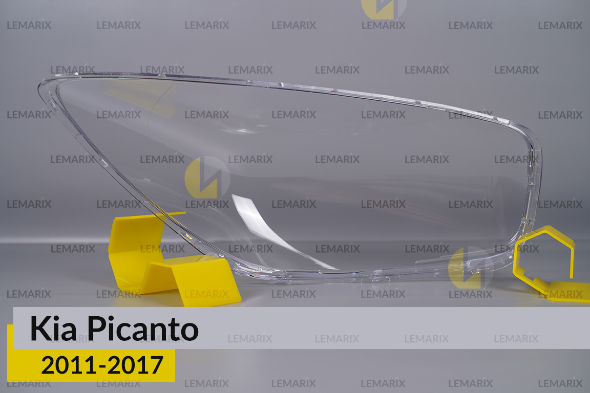 Скло фари KIA Picanto (2011-2017) ліве