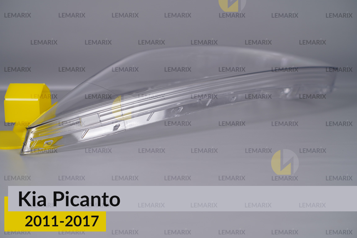 Скло фари KIA Picanto (2011-2017) ліве
