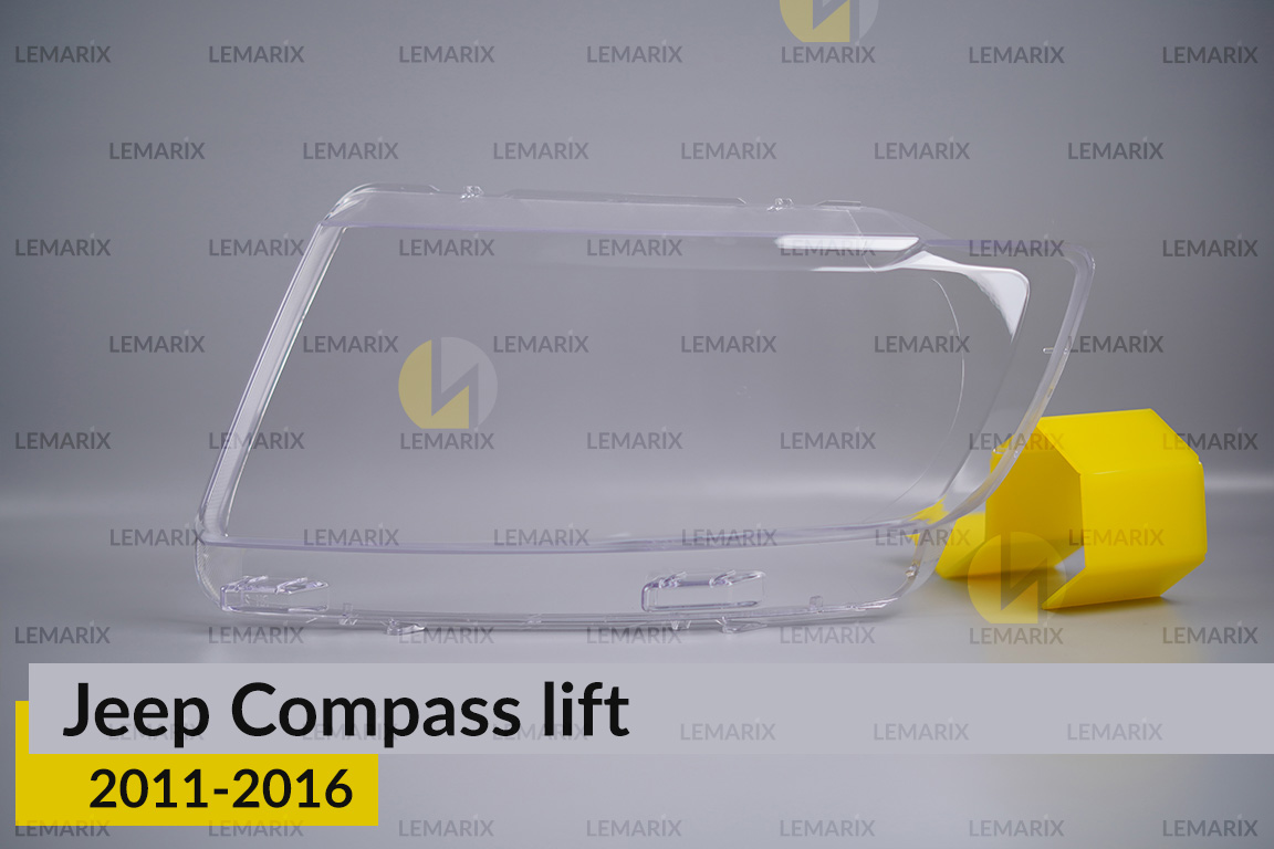 Скло фари Jeep Compass (2011-2016) рест ліве