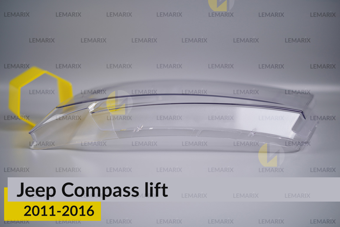 Скло фари Jeep Compass (2011-2016) рест ліве