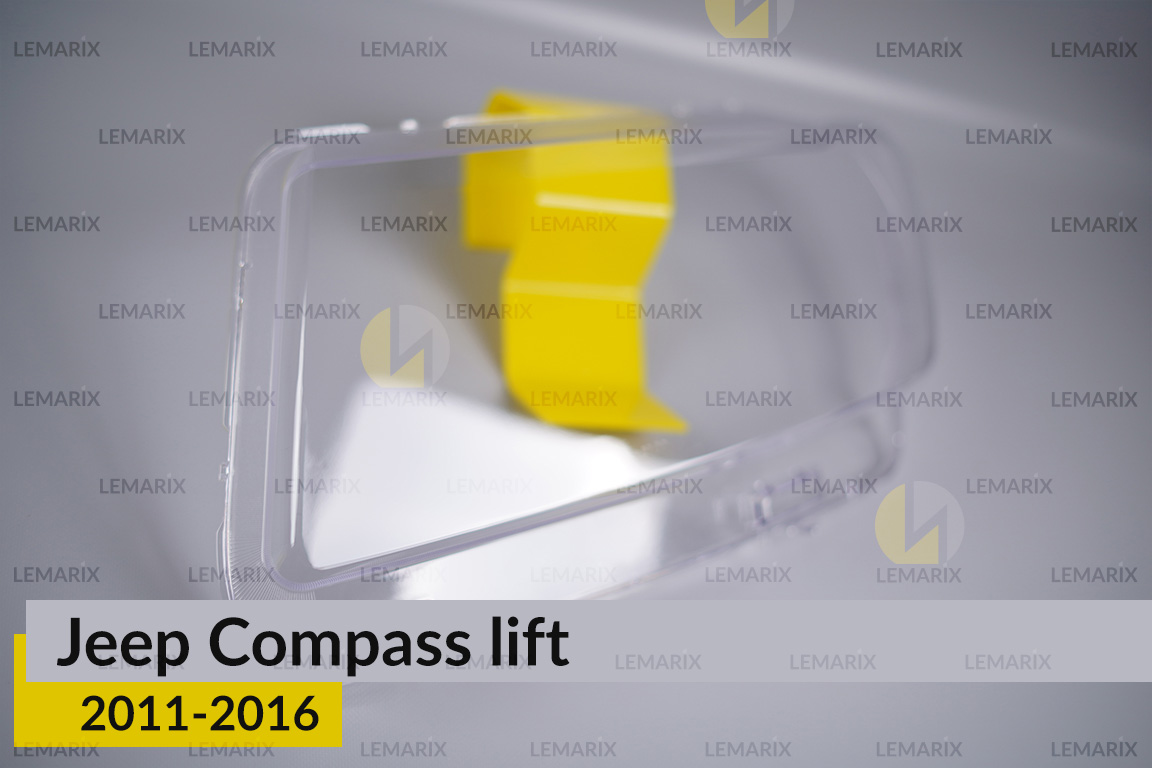 Скло фари Jeep Compass (2011-2016) рест ліве