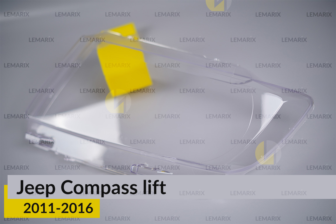 Скло фари Jeep Compass (2011-2016) рест ліве