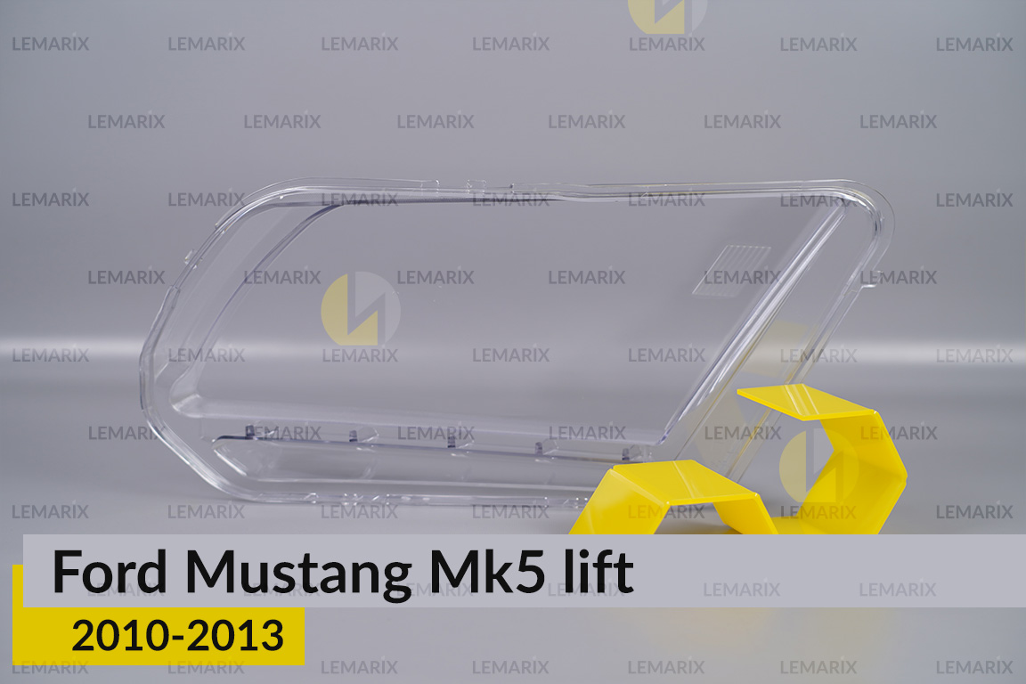 Скло фари Ford Mustang Mk5 (2010-2013) рест ліве