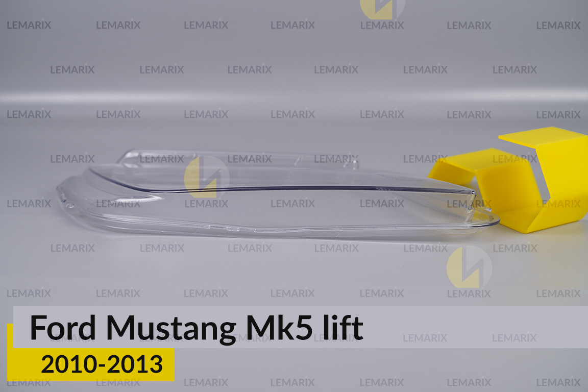Скло фари Ford Mustang Mk5 (2010-2013) рест ліве