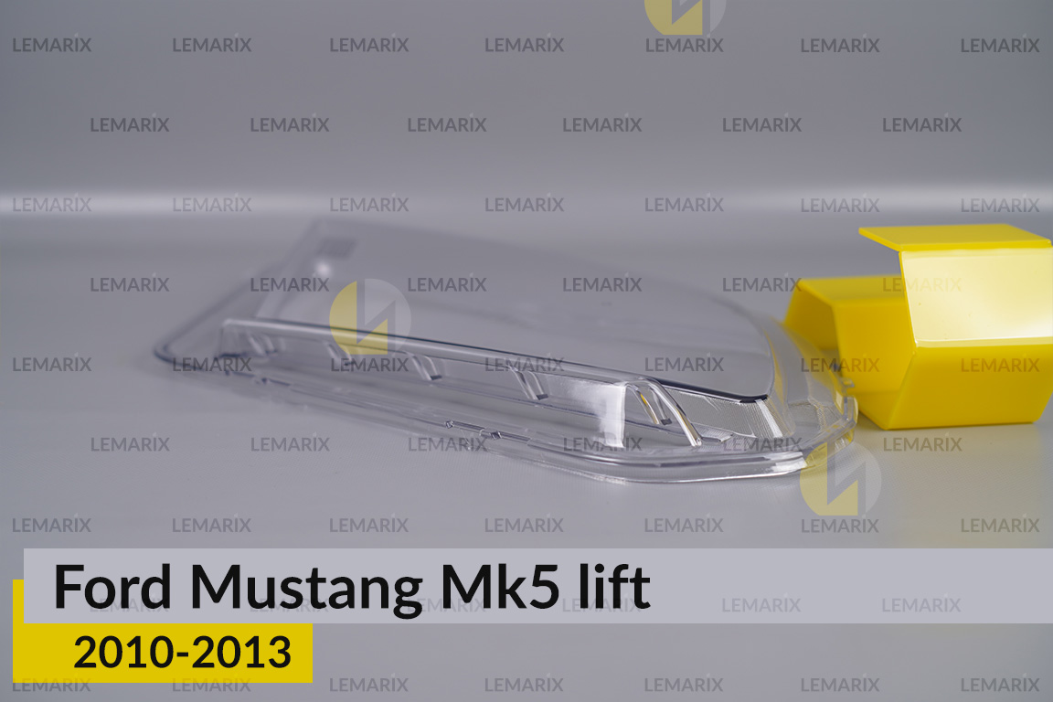 Скло фари Ford Mustang Mk5 (2010-2013) рест ліве