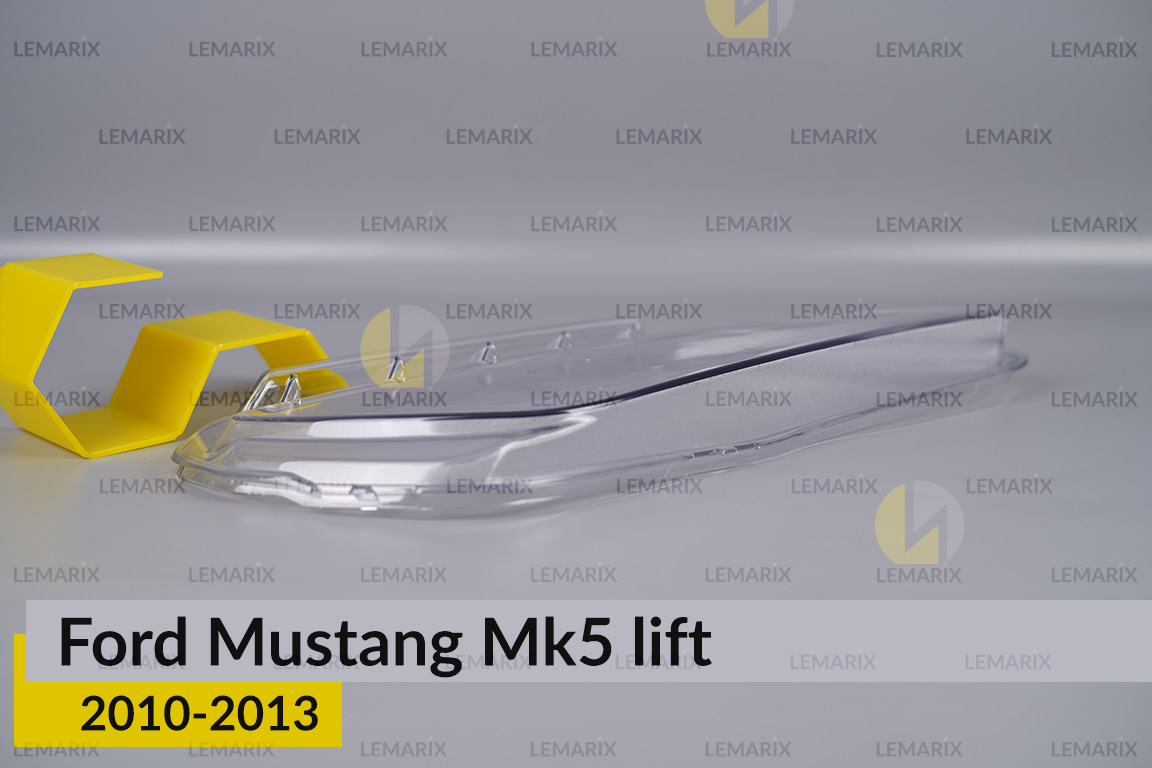 Скло фари Ford Mustang Mk5 (2010-2013) рест ліве