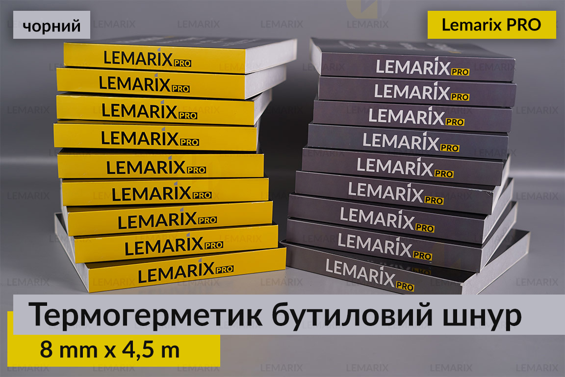 Термогерметик Премиум Lemarix Pro автомобильный для фар бутиловый шнур черный