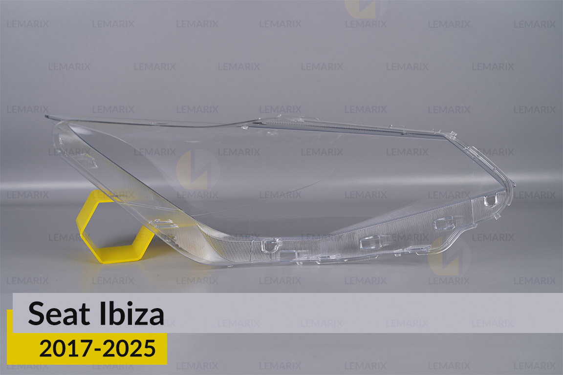 Стекло фары Seat Ibiza (2017-2025) дорест/1 рест левое