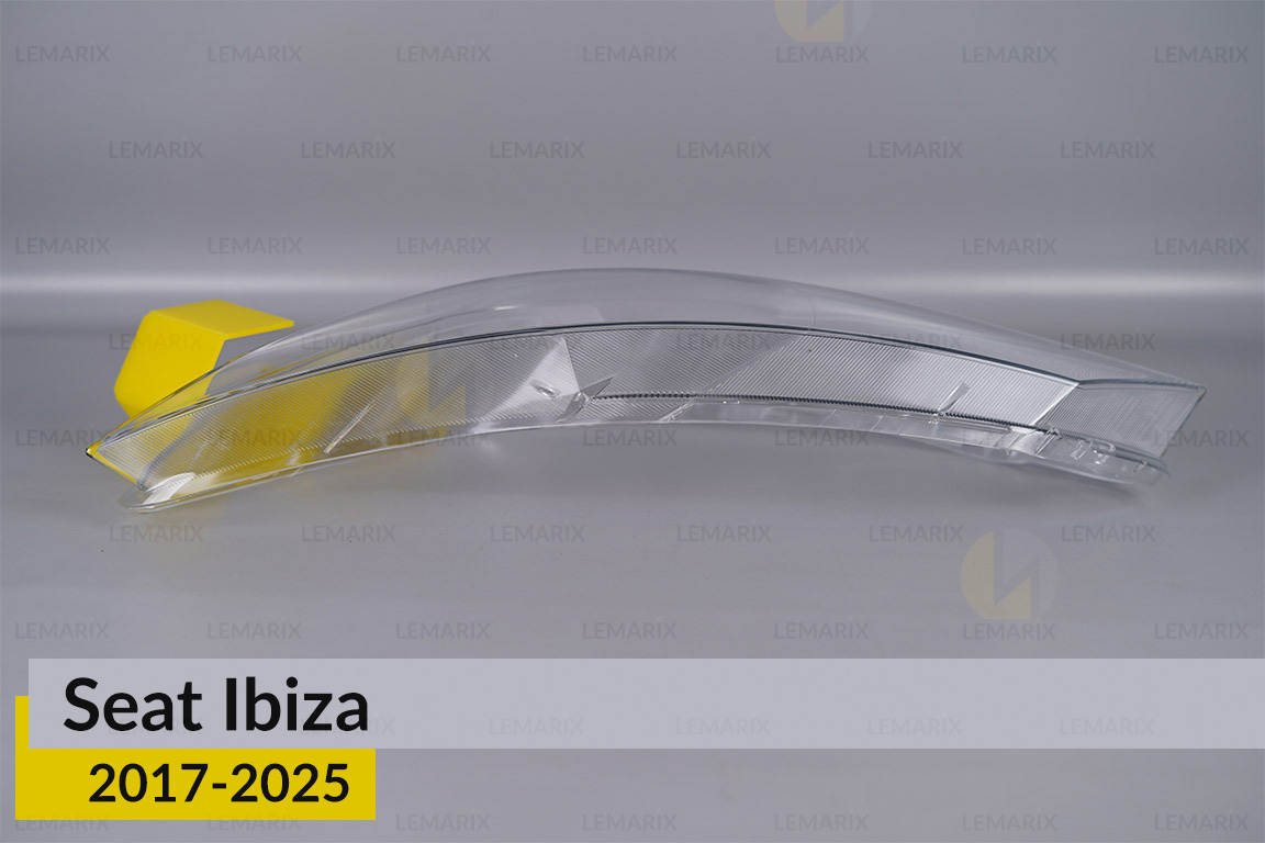 Стекло фары Seat Ibiza (2017-2025) дорест/1 рест левое