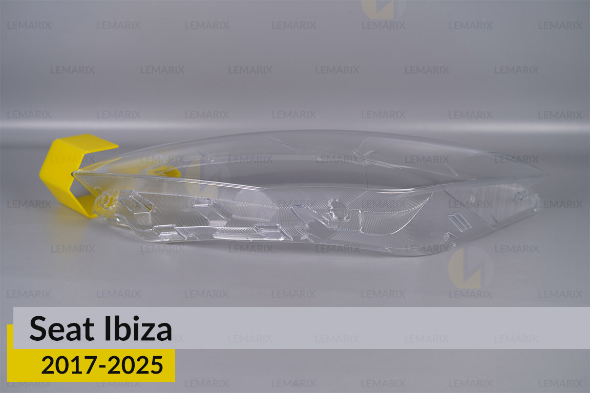 Стекло фары Seat Ibiza (2017-2025) дорест/1 рест левое