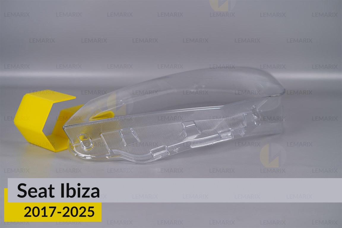 Стекло фары Seat Ibiza (2017-2025) дорест/1 рест левое