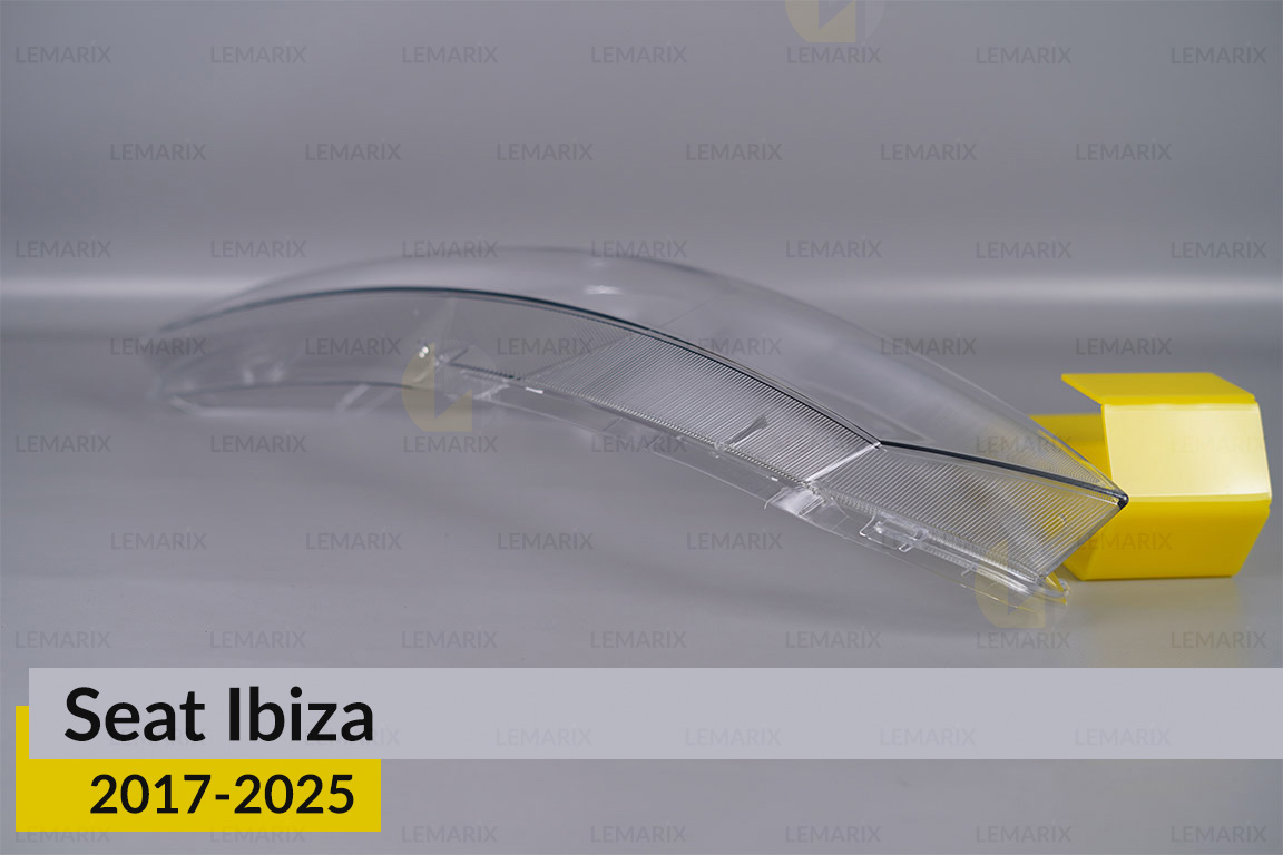 Стекло фары Seat Ibiza (2017-2025) дорест/1 рест левое