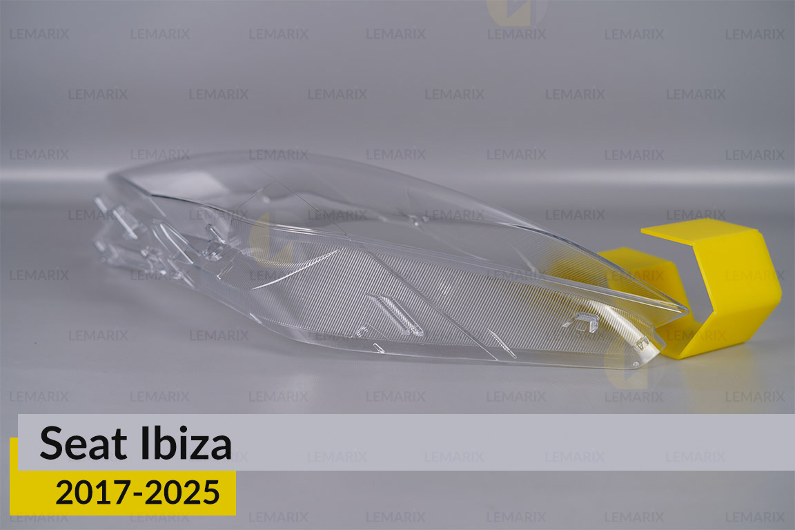 Стекло фары Seat Ibiza (2017-2025) дорест/1 рест левое