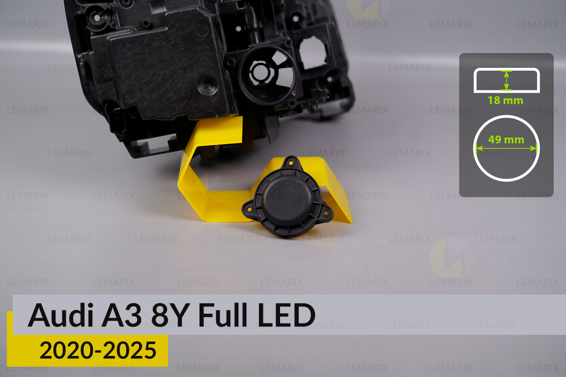Кришка ковпак заглушка фари Audi A3 8Y Full LED (2020-2025) дорест ліва/права
