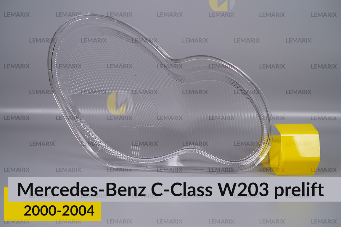 Стекло фары Mercedes-Benz C-Class W203 (2000-2004) дорест левое
