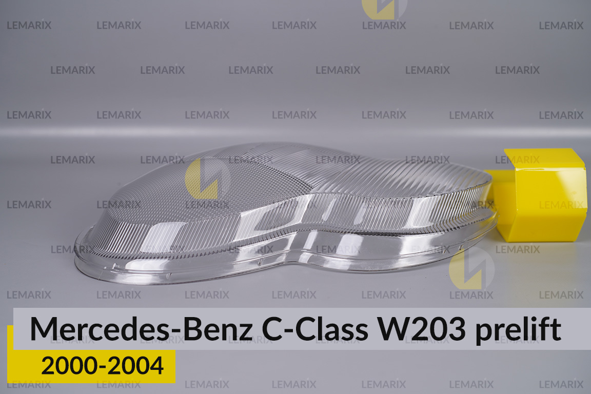 Стекло фары Mercedes-Benz C-Class W203 (2000-2004) дорест левое
