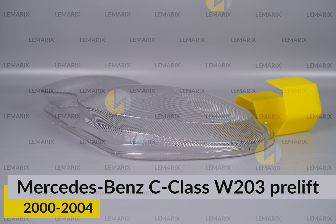 Стекло фары Mercedes-Benz C-Class W203 (2000-2004) дорест левое