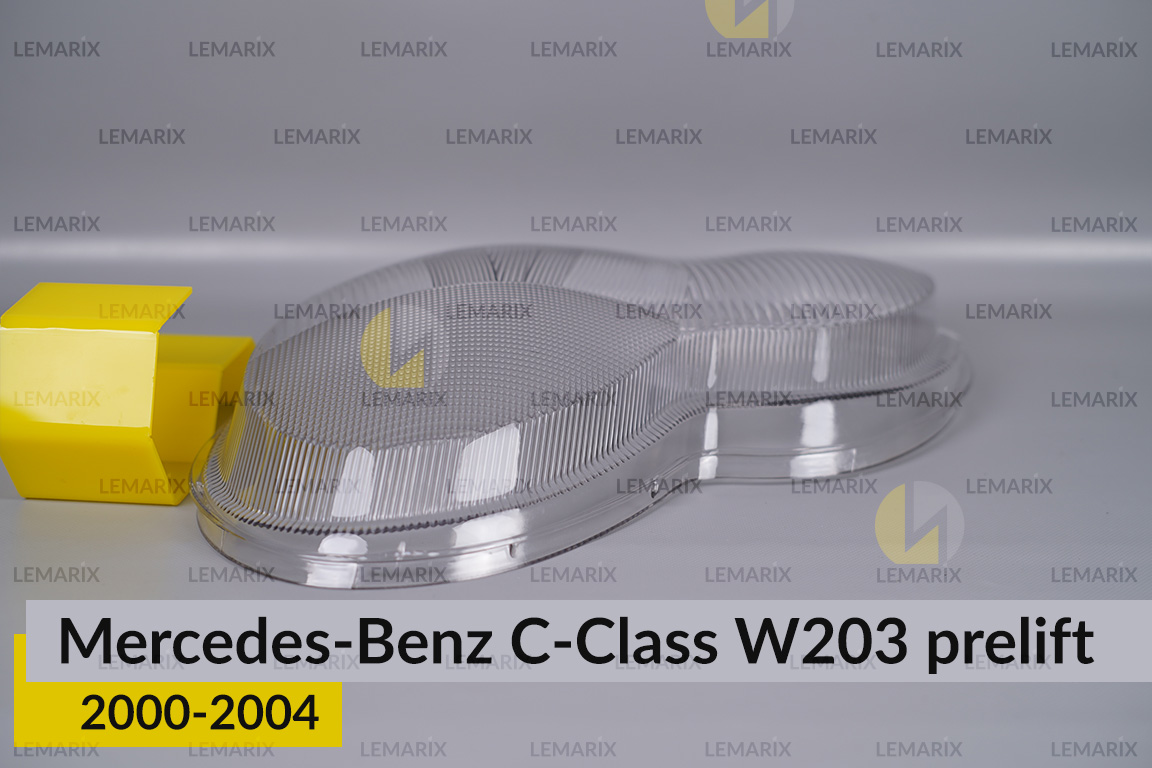 Стекло фары Mercedes-Benz C-Class W203 (2000-2004) дорест левое