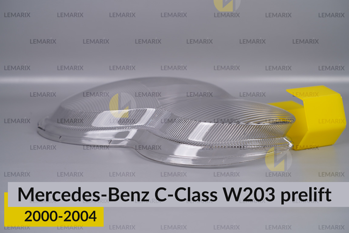Стекло фары Mercedes-Benz C-Class W203 (2000-2004) дорест левое