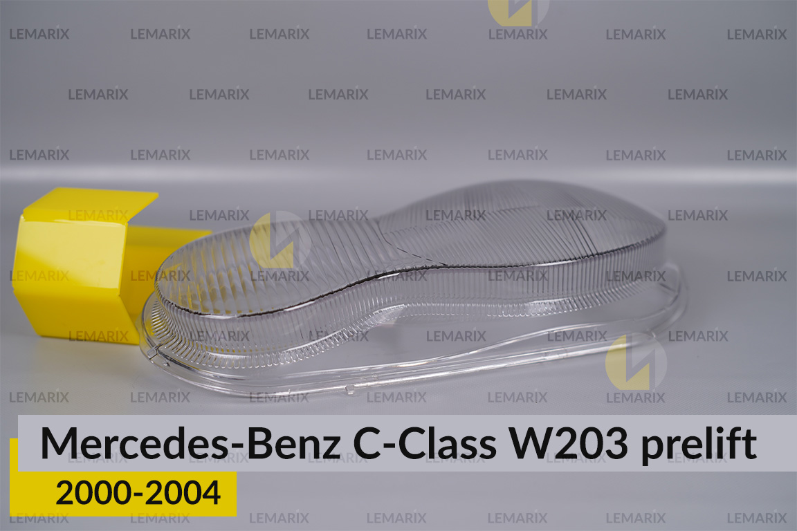 Стекло фары Mercedes-Benz C-Class W203 (2000-2004) дорест левое