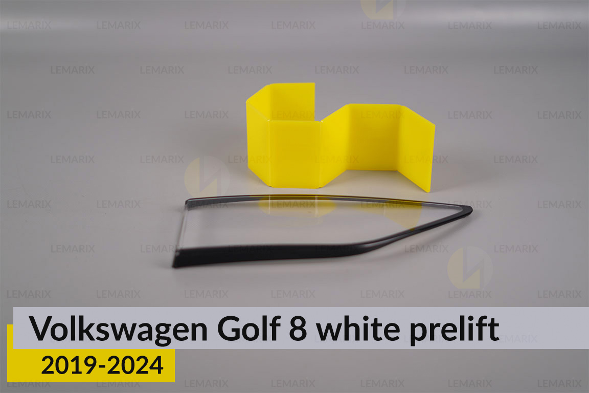 Скло заднього ліхтаря внутрішнє в кришці багажника VW Volkswagen Golf 8 white (2019-2024) дорест ліве