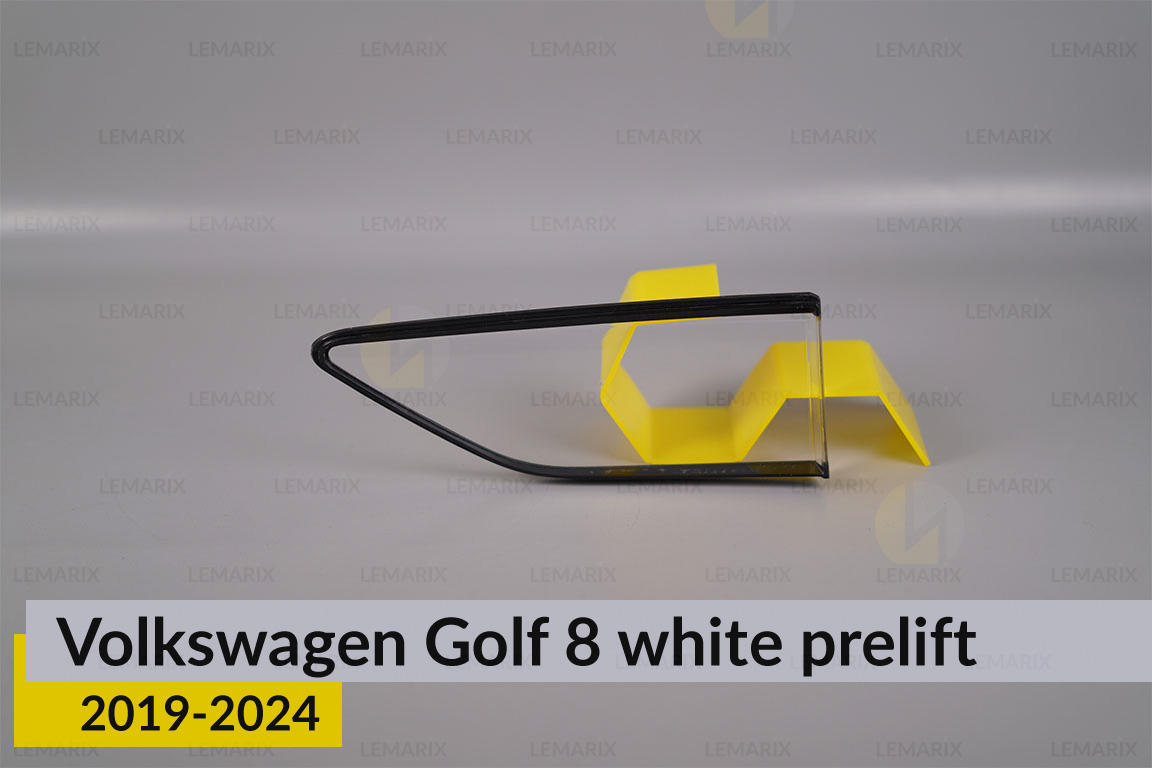 Скло заднього ліхтаря внутрішнє в кришці багажника VW Volkswagen Golf 8 white (2019-2024) дорест ліве