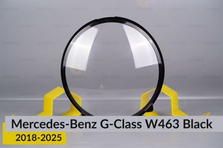 Скло фари Mercedes-Benz G-Class W463 Black (2018-2025) ліве