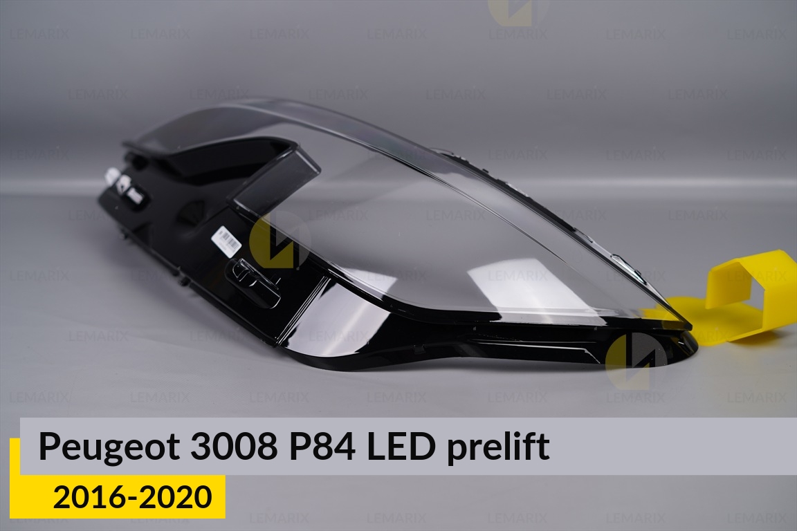 Стекло фары Peugeot 3008 P84 LED (2016-2020) дорест левое