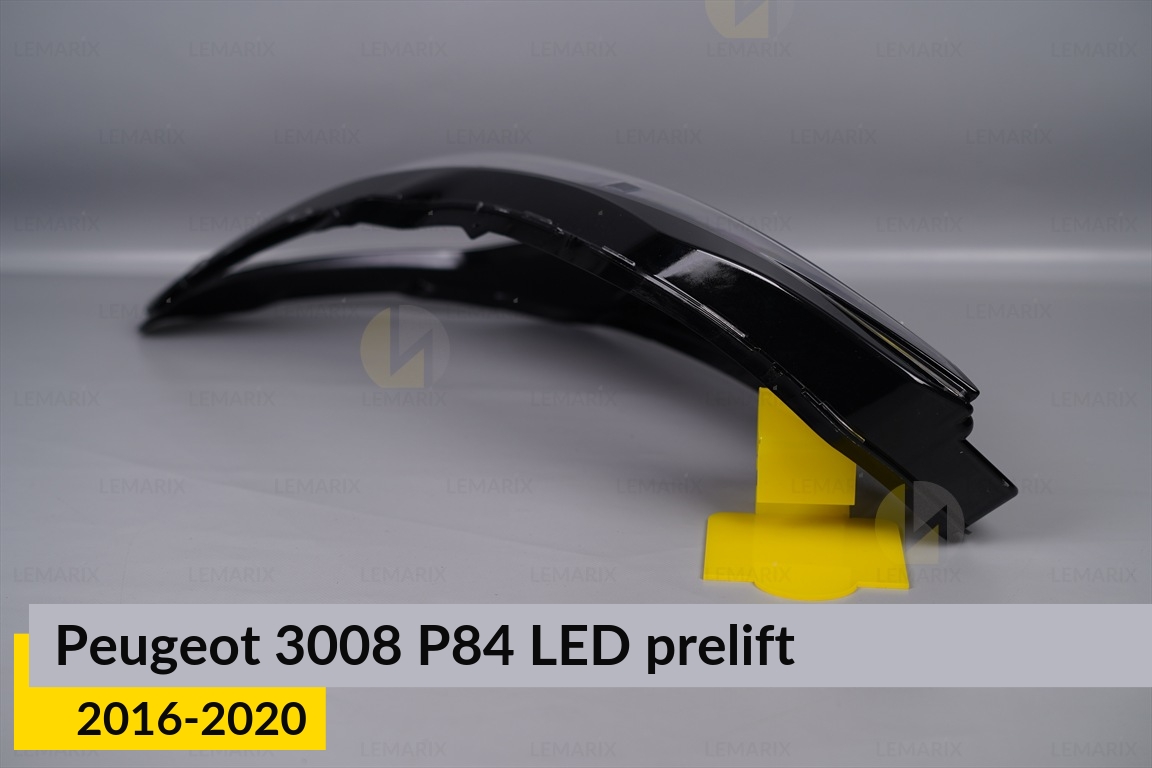 Стекло фары Peugeot 3008 P84 LED (2016-2020) дорест левое