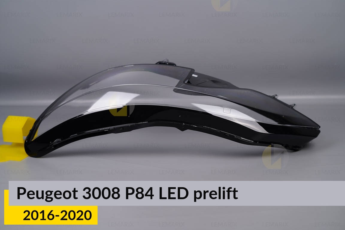 Стекло фары Peugeot 3008 P84 LED (2016-2020) дорест левое